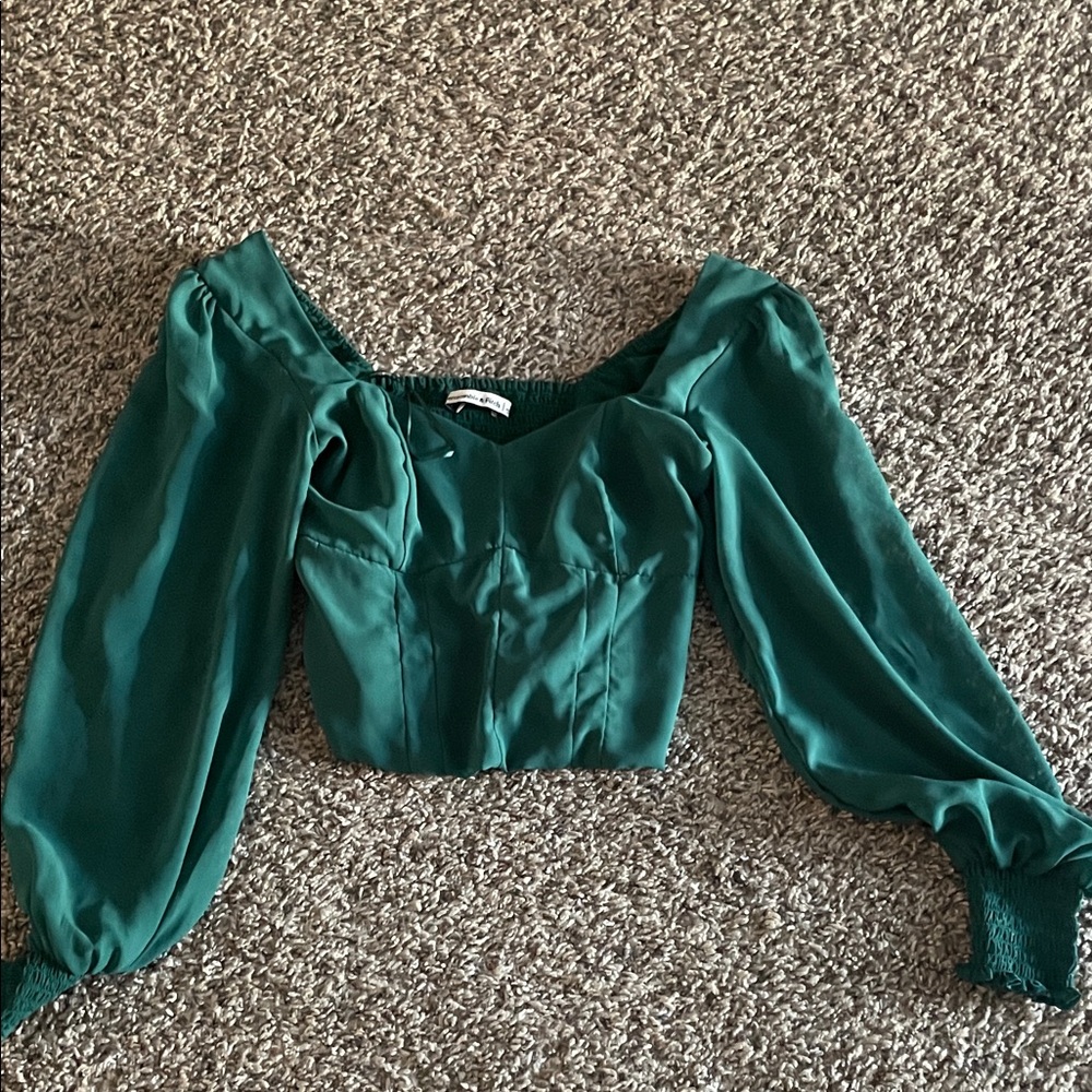Elegant Green Women's Top